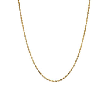 Estate 14K Yellow Gold 16-Inch Rope Chain