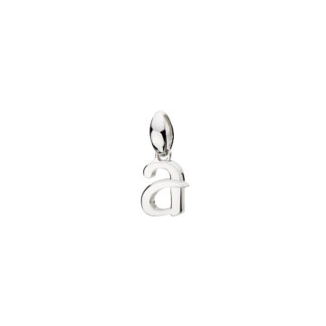 Sterling Silver Lowercase "a" Pendant