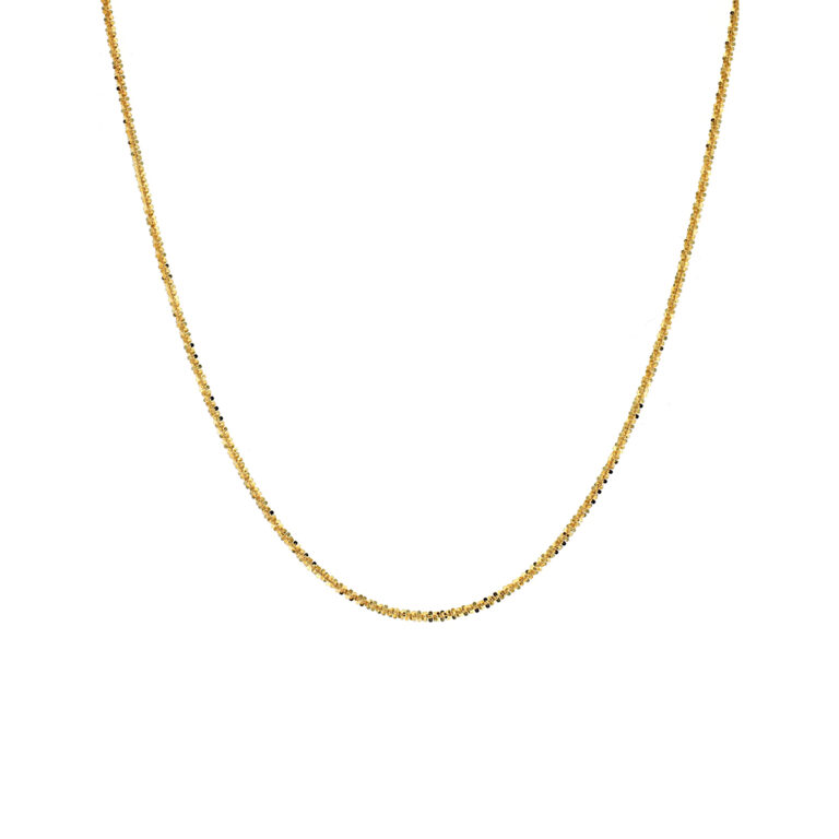 14K Yellow Gold 16-Inch 1.5 mm Sparkle Chain