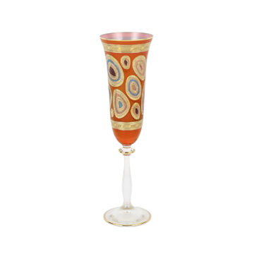 Vietri - Regalia Orange Champagne Flute