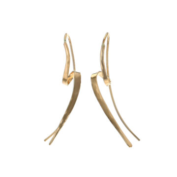 Gold Filled Sterling Silver Wire Twist Earrings