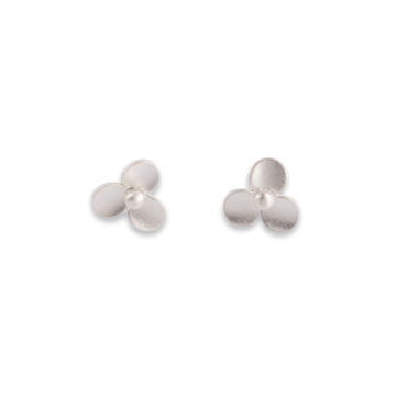 Sterling Silver Whimsy Clover Earrings