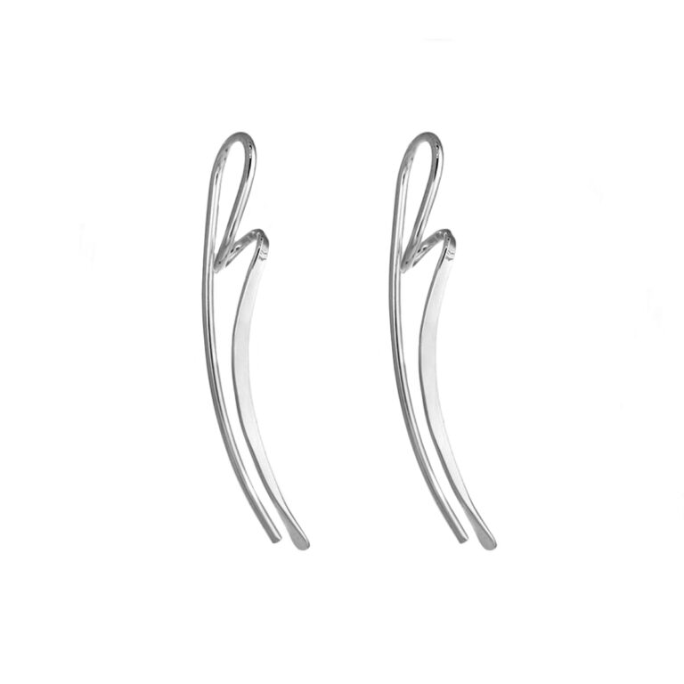 Sterling Silver Small Wire Twist Earrings