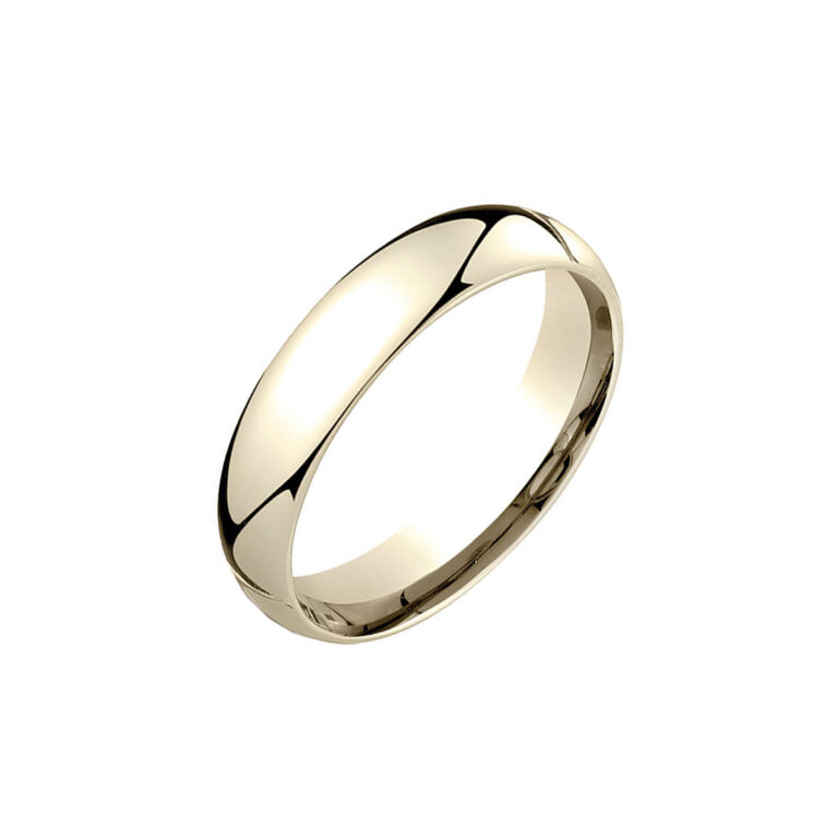 14K Yellow Gold Comfort-Fit Wedding Band