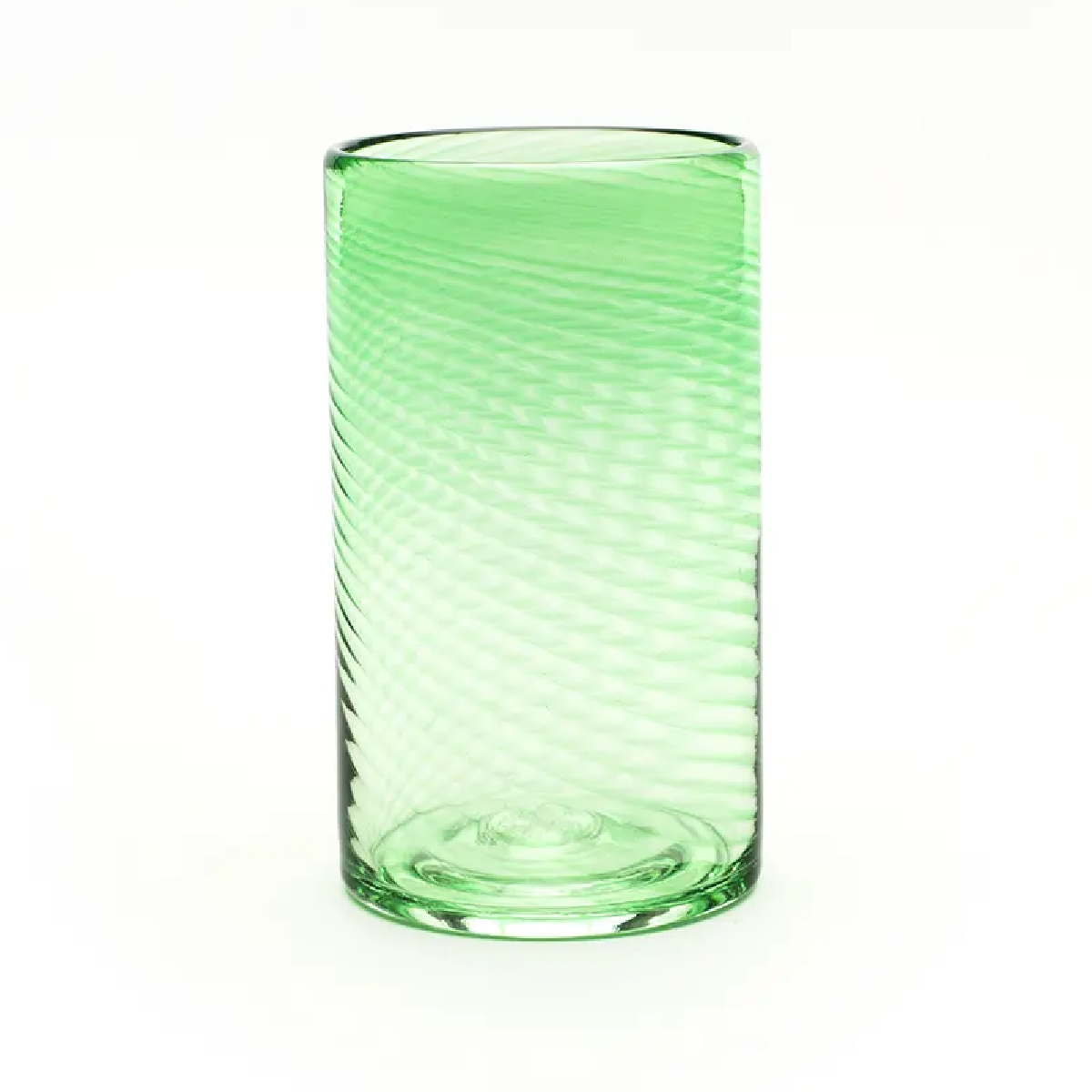 Saban Glass - Twisty High Ball: Beryl Green