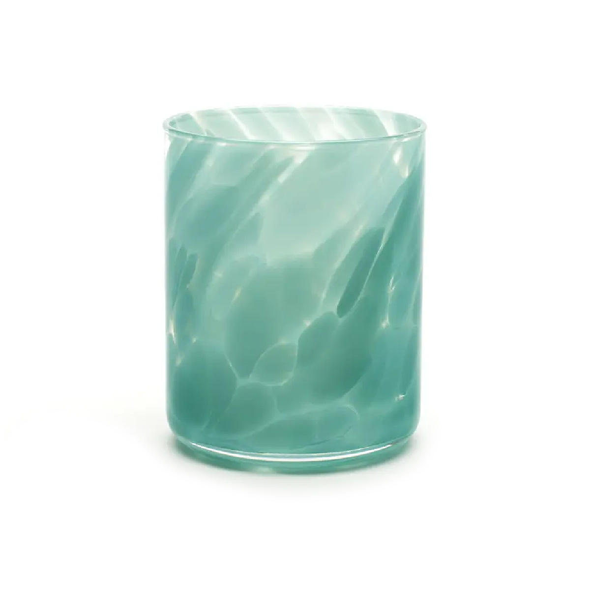 Saban Glass - Fritsy Drinking Glass: Turquoise