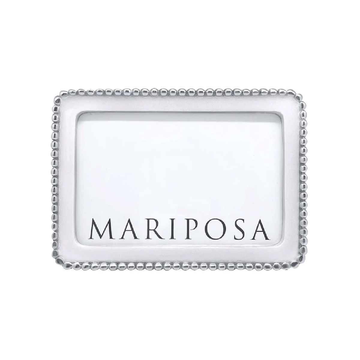 Mariposa - Beaded White 4x6 Frame