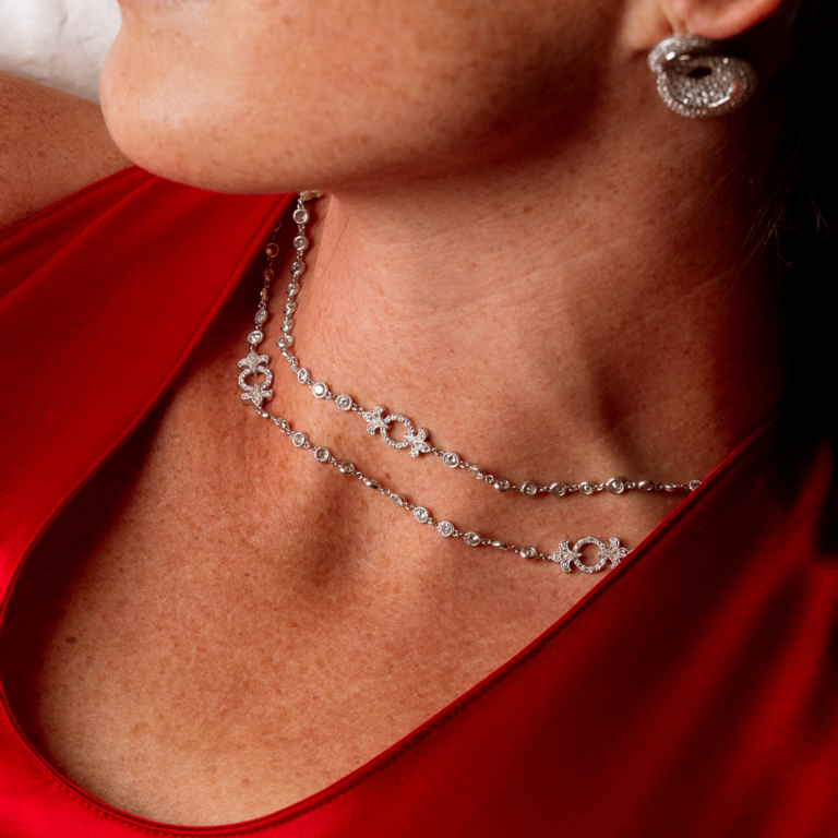 Platinum 13.16 Carat Fancy Diamond Necklace