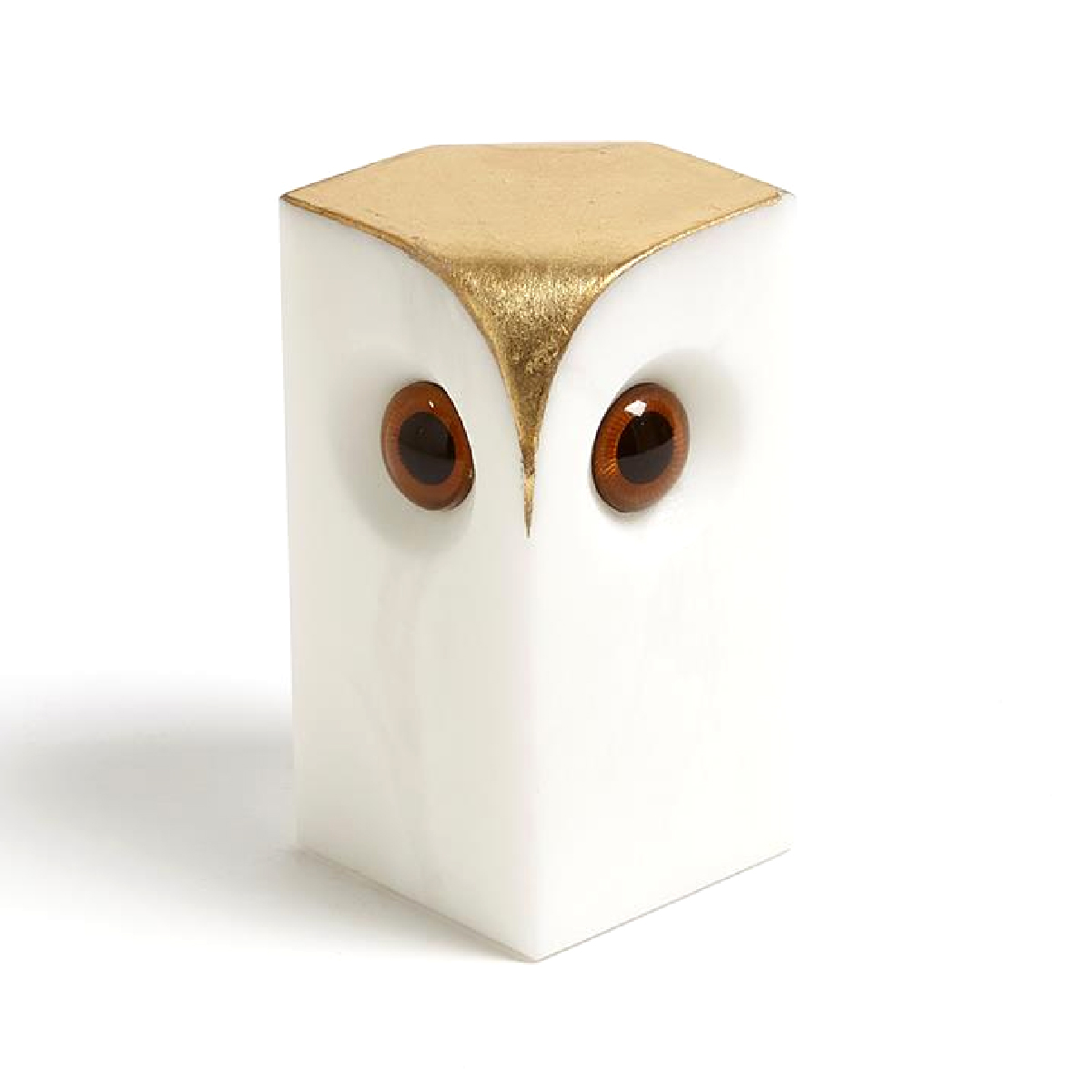 Global Views - Small Alabaster Owl Block