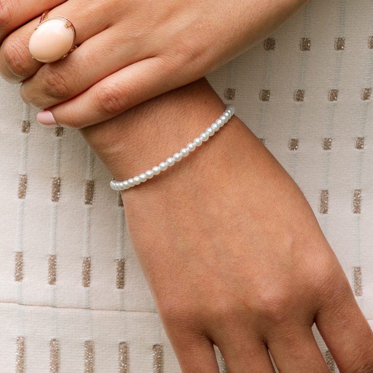 14K Yellow Gold Akoya Pearl Bracelet
