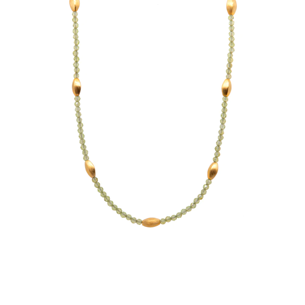 Gold Plated Sterling Silver Peridot Bliss Necklace