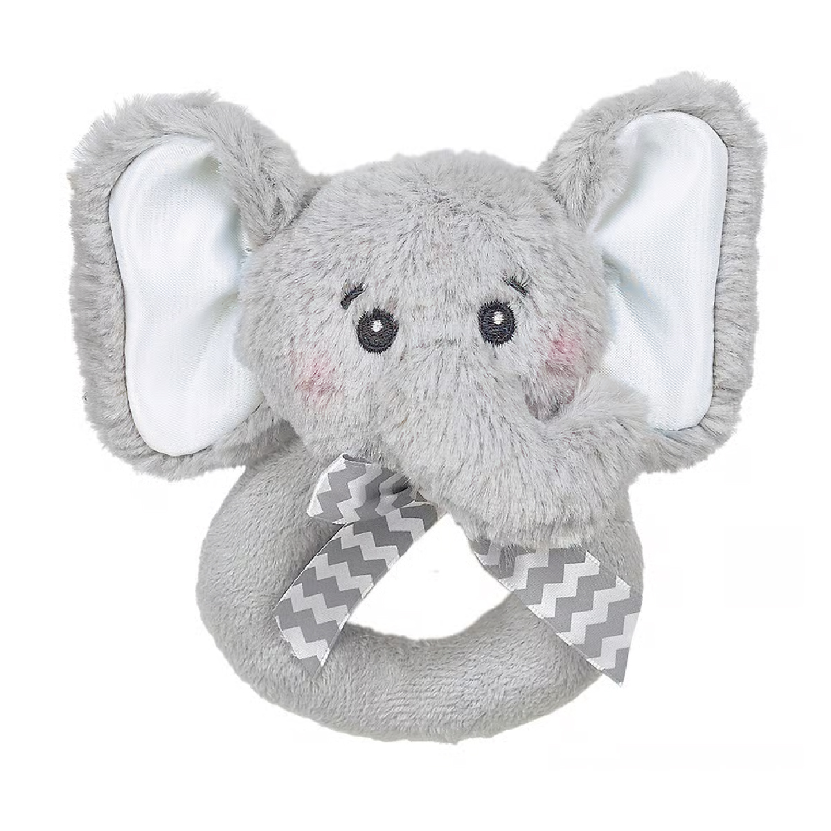Bearington Collection - Lil' Spout Elephant Ring Rattle
