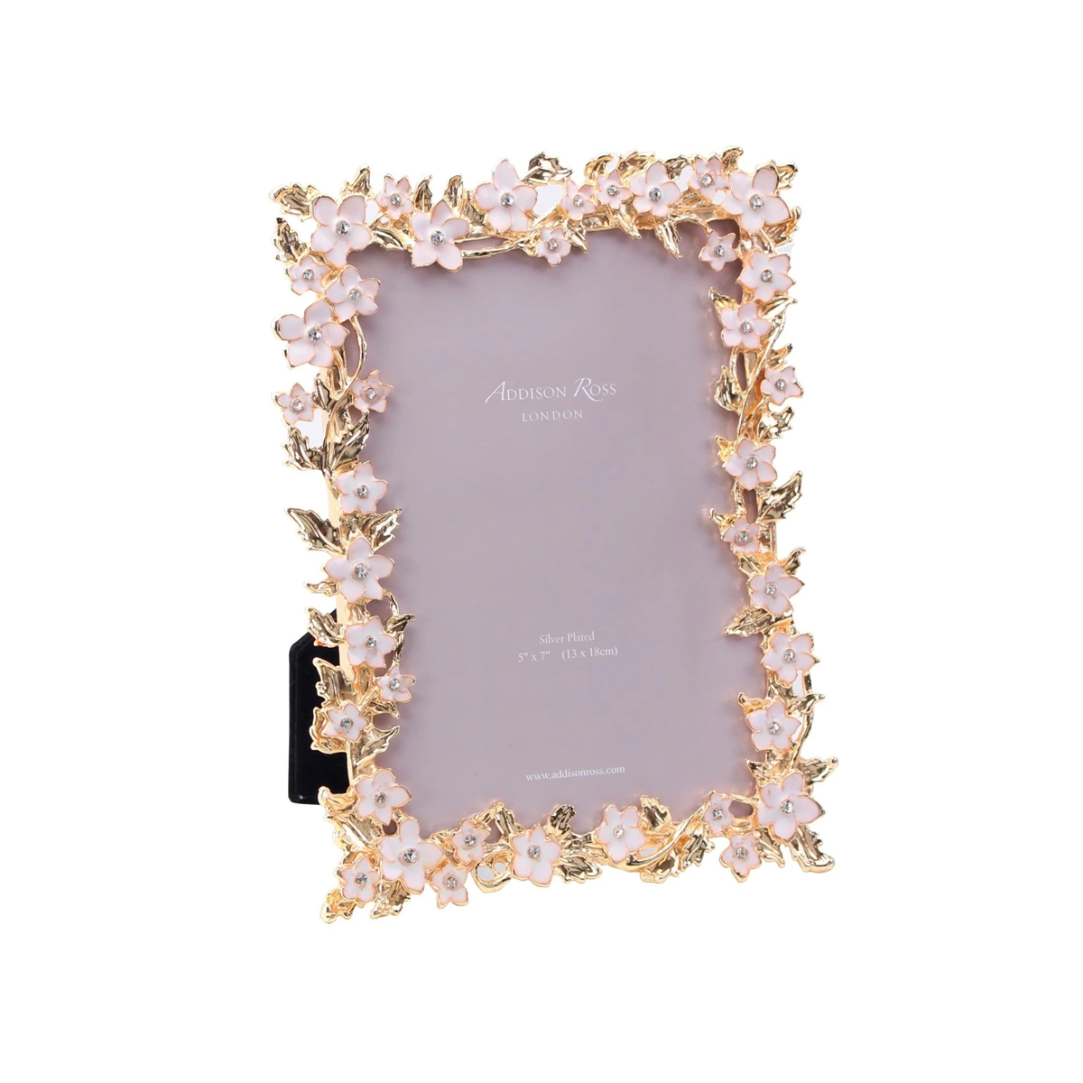 Addison Ross - White Flower & Gold 5x7 Frame