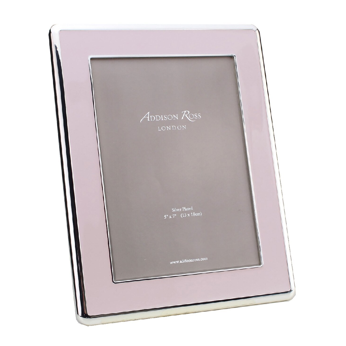 Addison Ross - Wide Pink Enamel & Silver 4x6 Frame