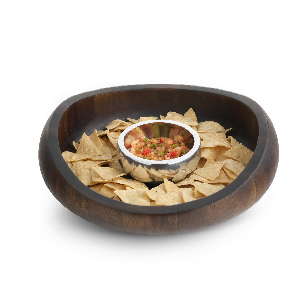 Nambe - Espresso Butterfly Chip & Dip Bowl