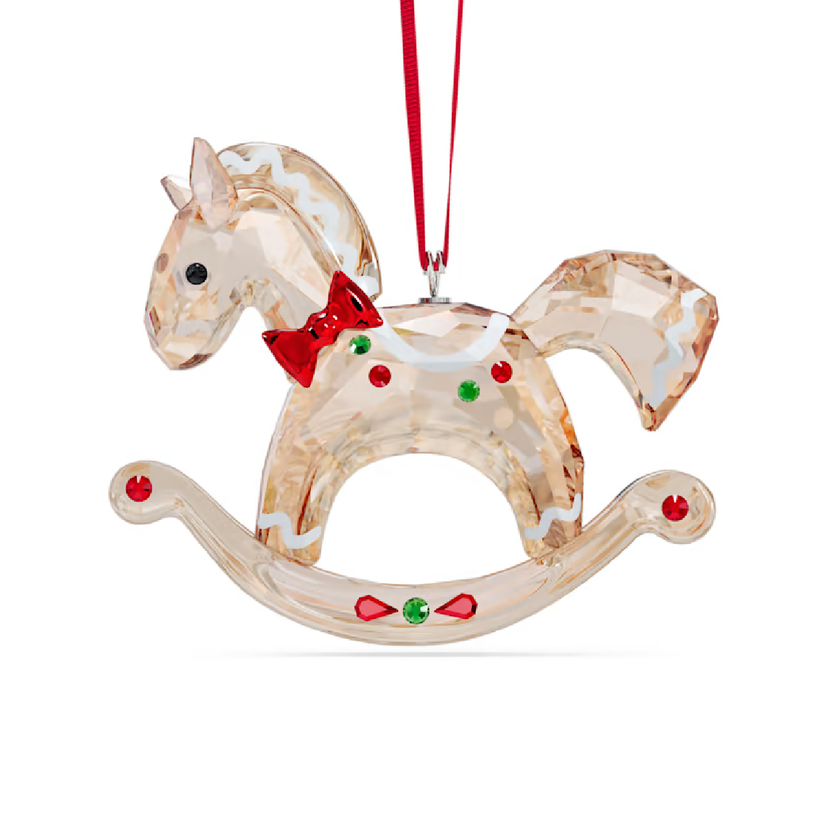 Swarovski - Holiday Cheers Gingerbread Rocking Horse Ornament