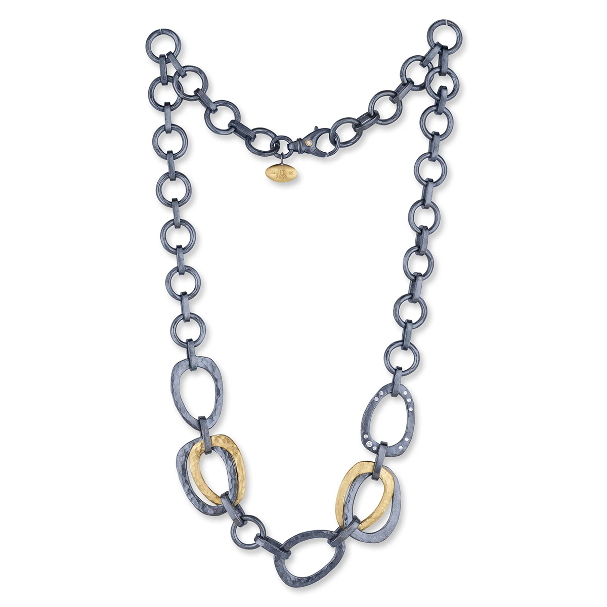 Two-Tone Keller Large Link Necklace