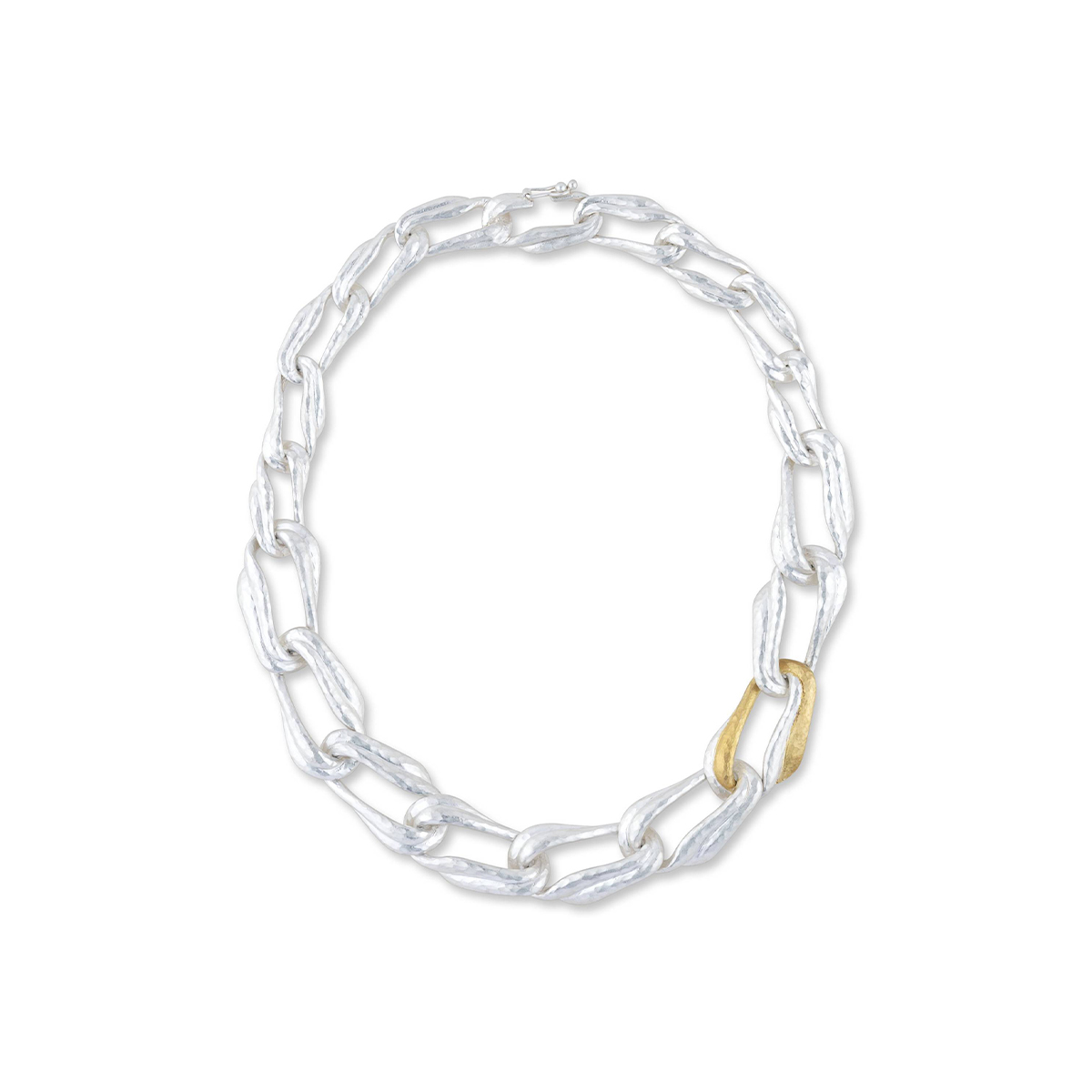 Two-Tone Sway Link Necklace