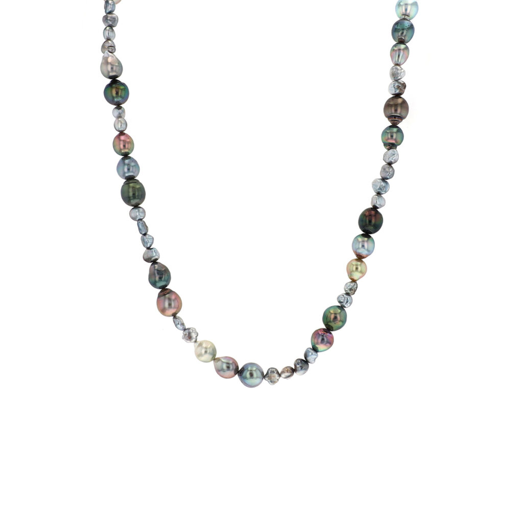 Tahitian and Keshi Pearl Necklace