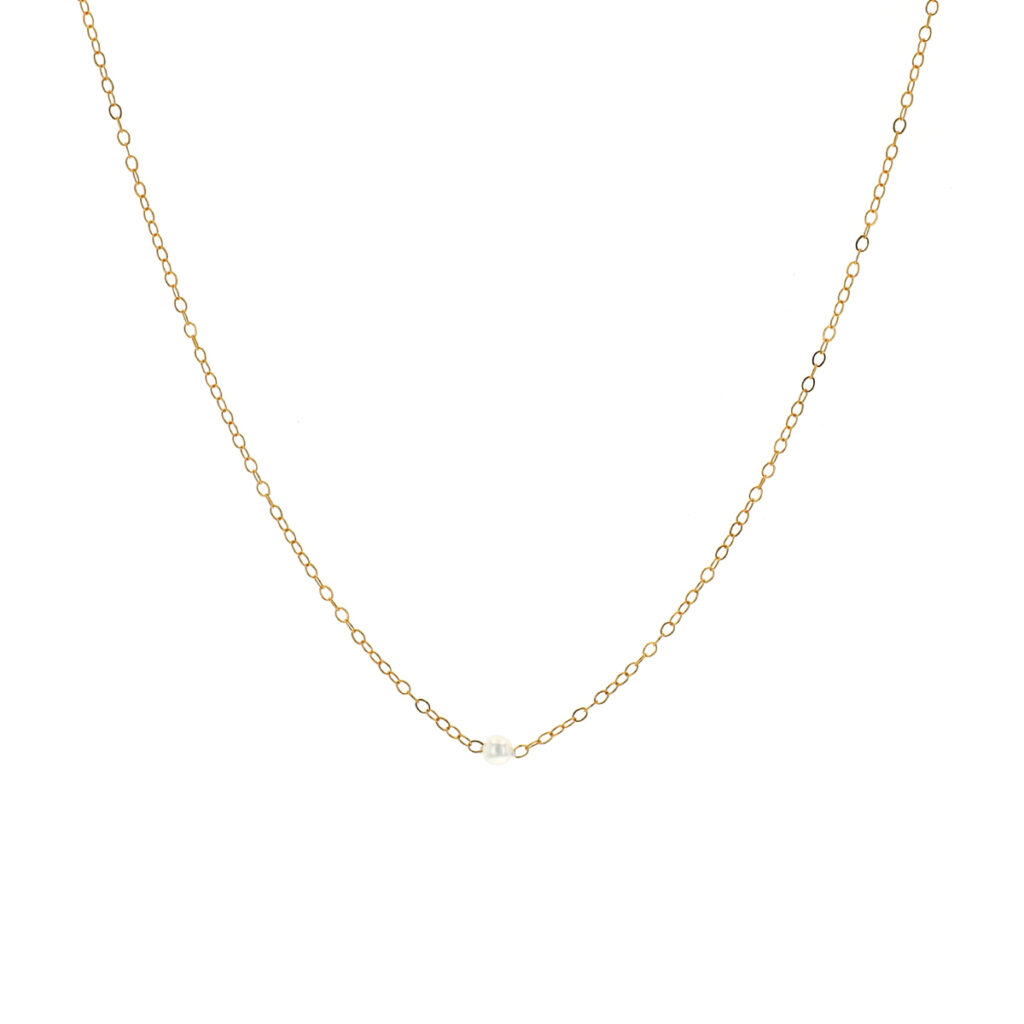 14K Yellow Gold Natural Pearl Add-A-Pearl Necklace