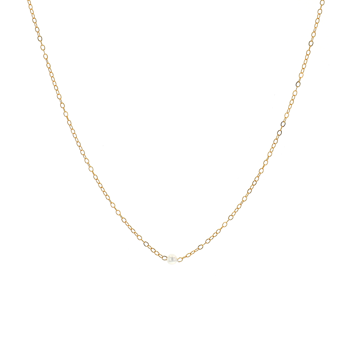 14K Yellow Gold Natural Pearl Add-A-Pearl Necklace