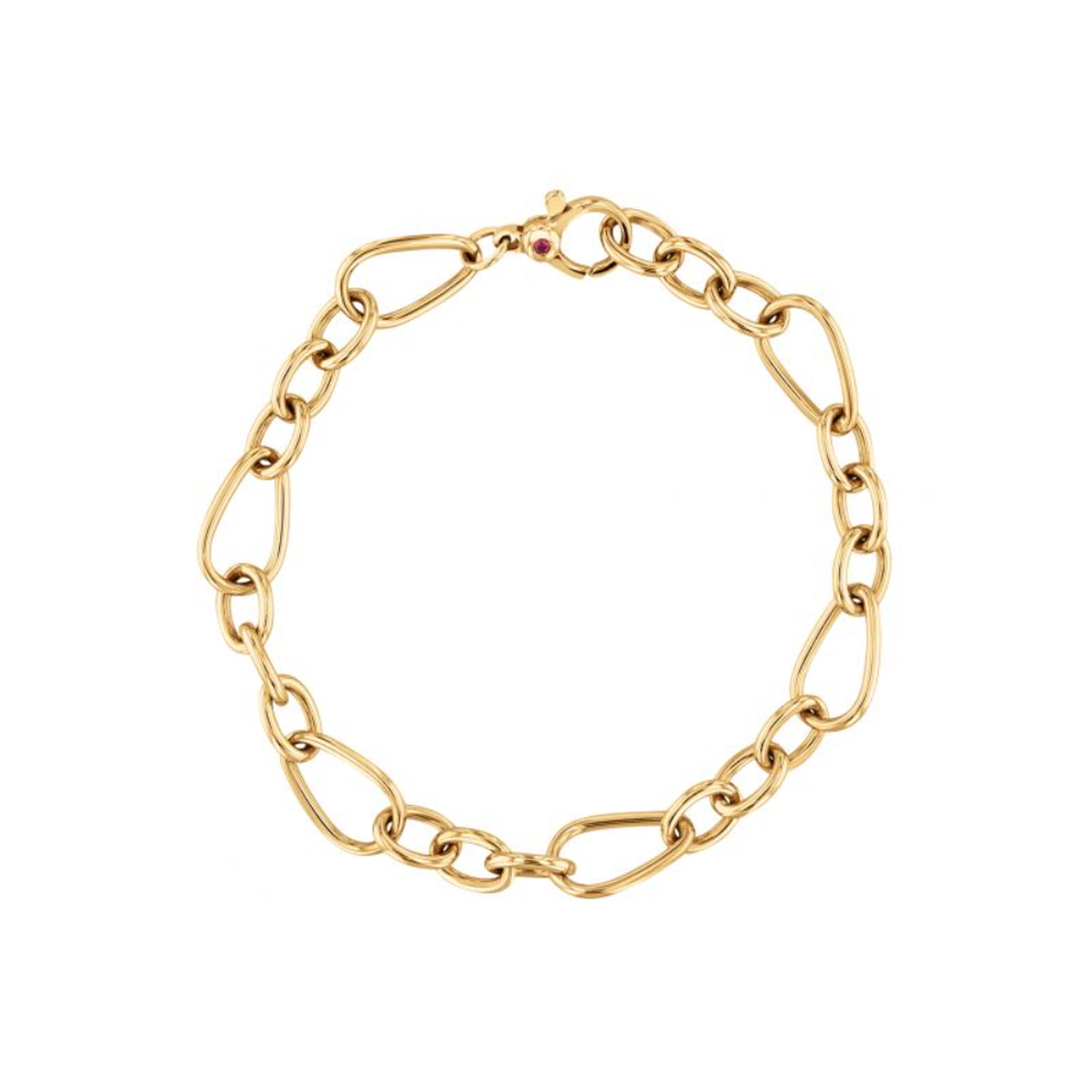 18K Yellow Gold 7.75-inch Link Bracelet