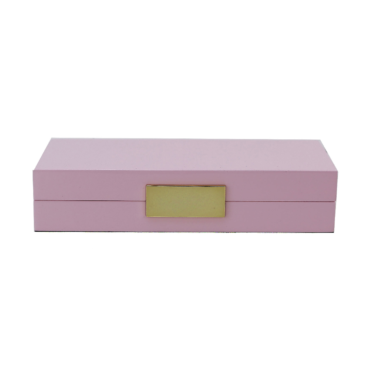 Pink Lacquer Box with Silver