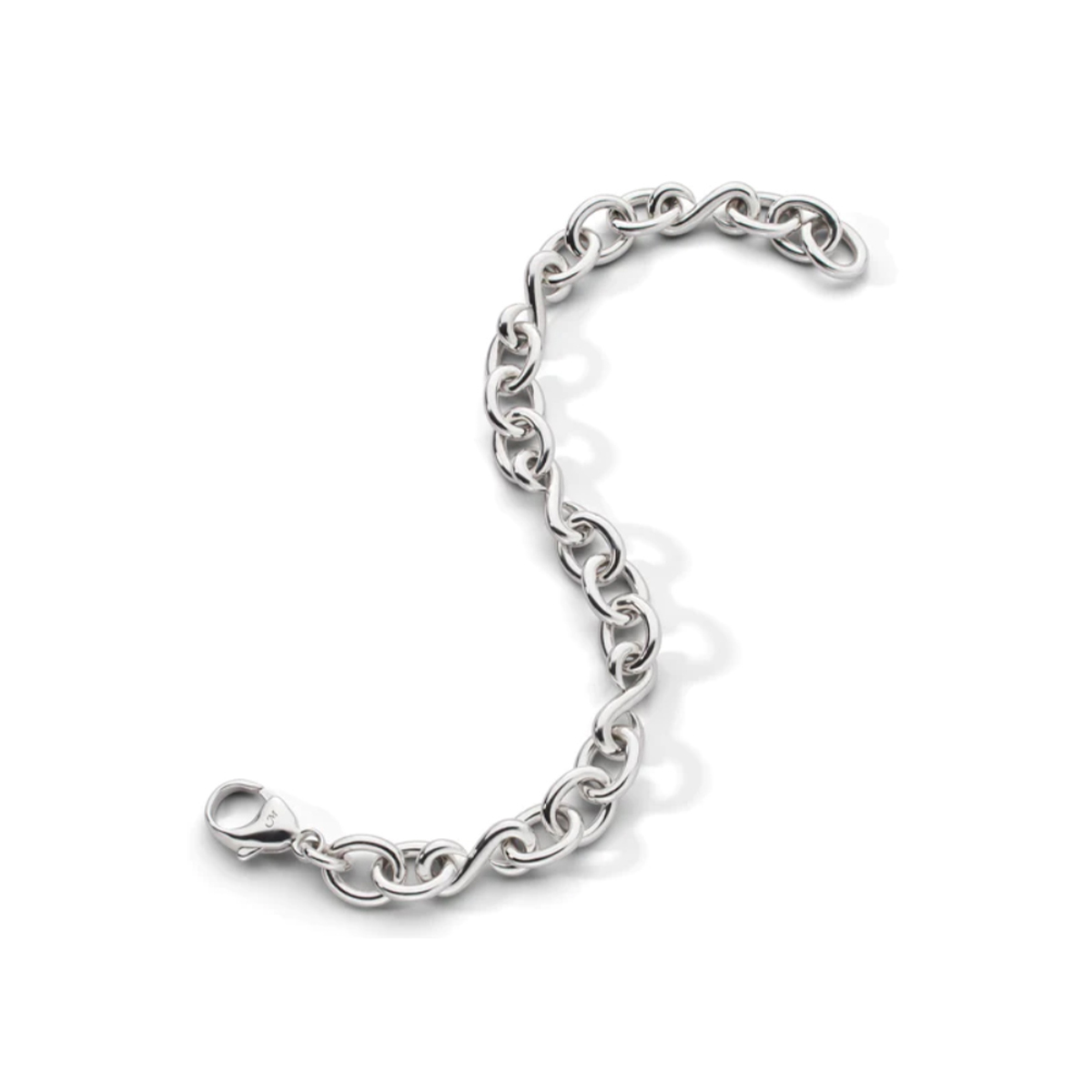 Sterling Silver Alternating Infinity Bracelet
