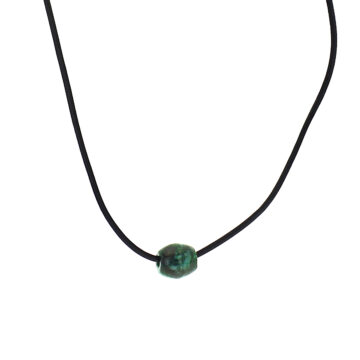 Sterling Silver 20" Green Jade Necklace
