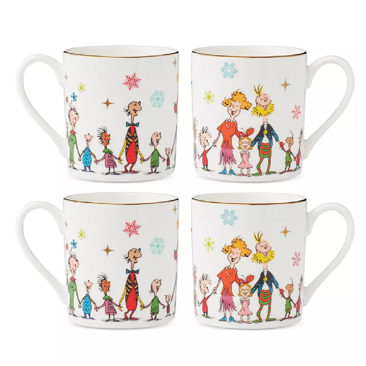 Lenox - Merry Grinchmas Mugs Set of 4