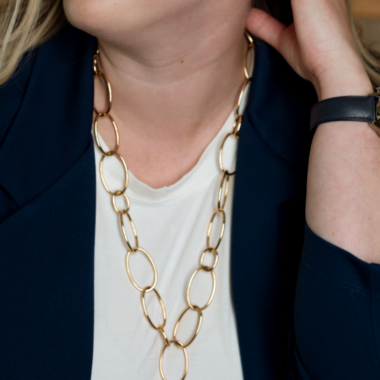 14K Yellow Gold 30-Inch Oval Link Necklace