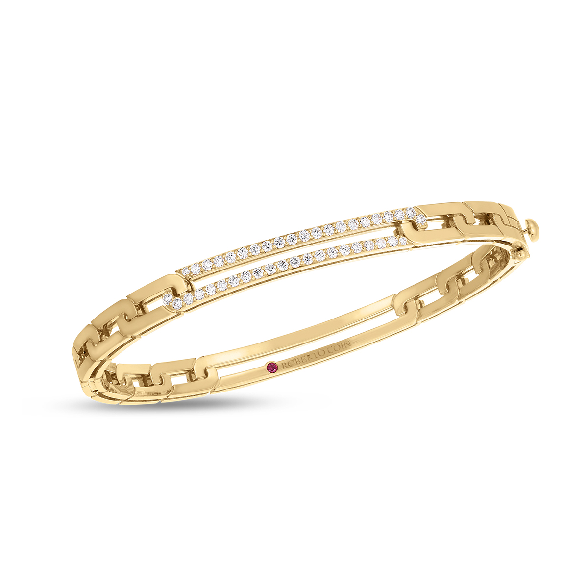 14K Yellow Gold Twist Tube Bangle Bracelet - Josephs Jewelers