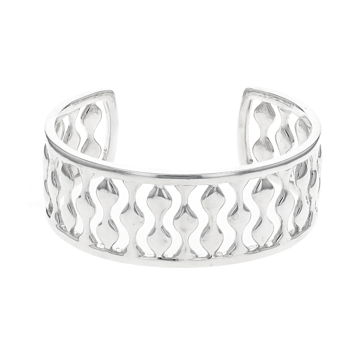 Sterling Silver Cut Out Cuff