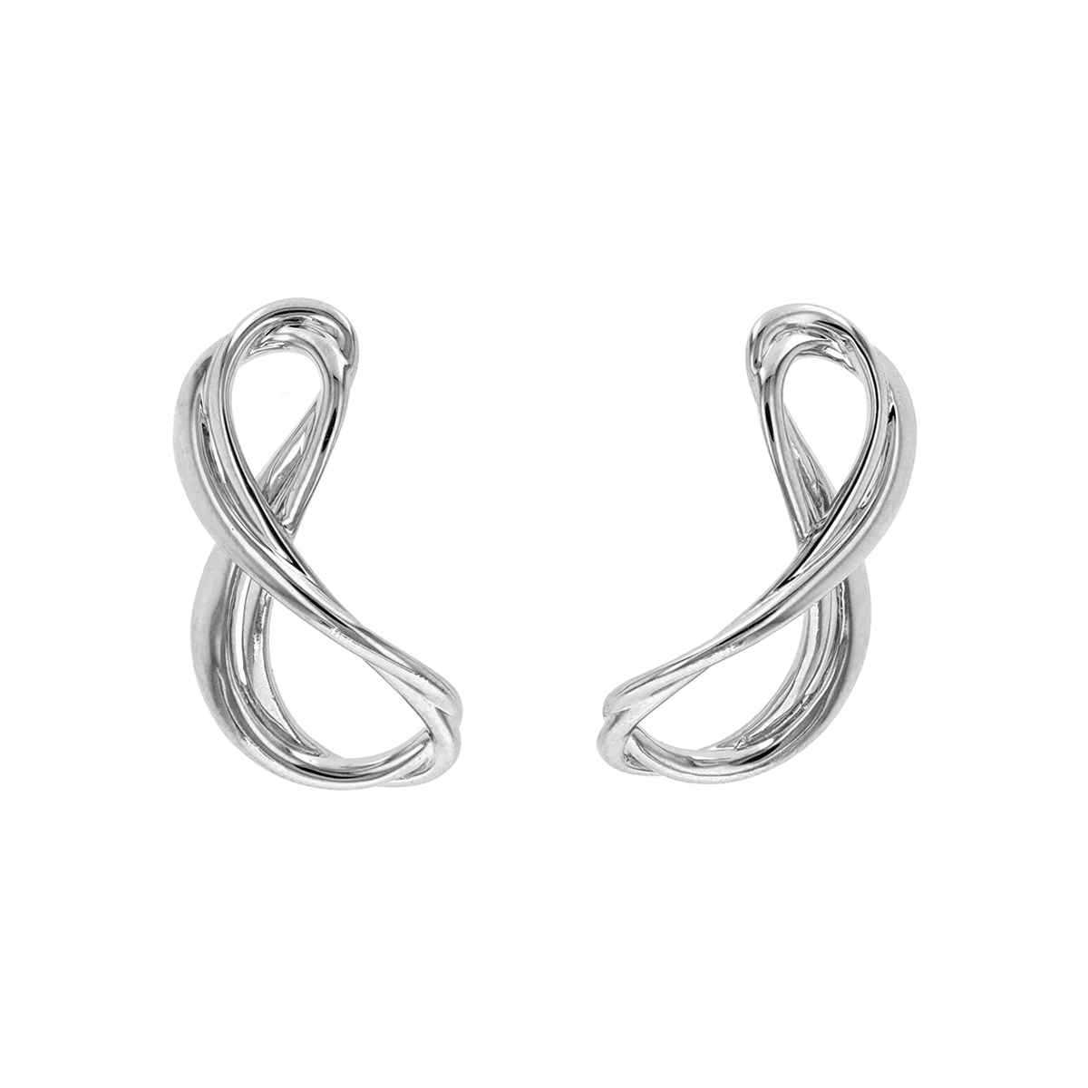 Infinity earrings store silver