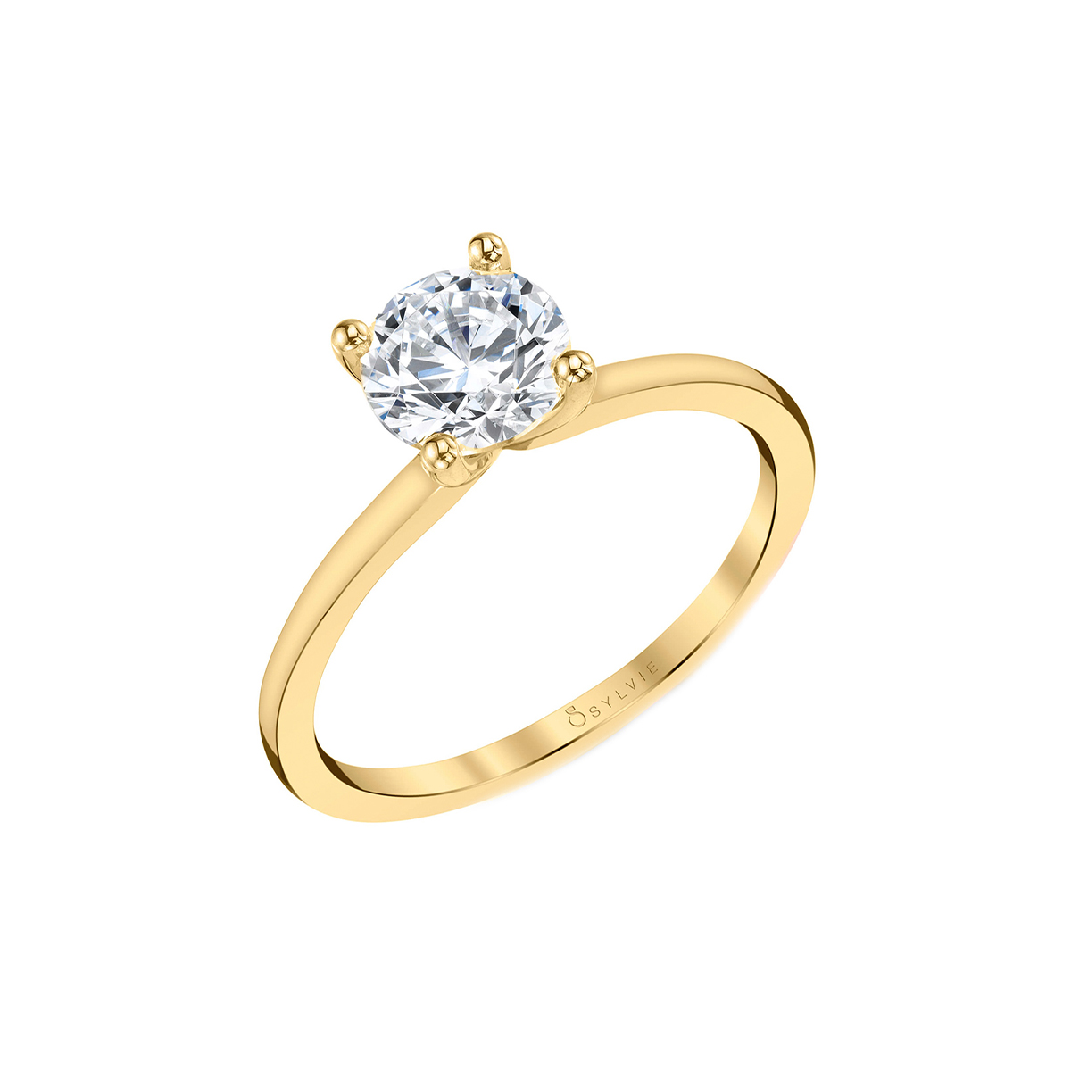 14K Yellow Gold 1.00 Carat Classic Solitaire Engagement Ring Mounting