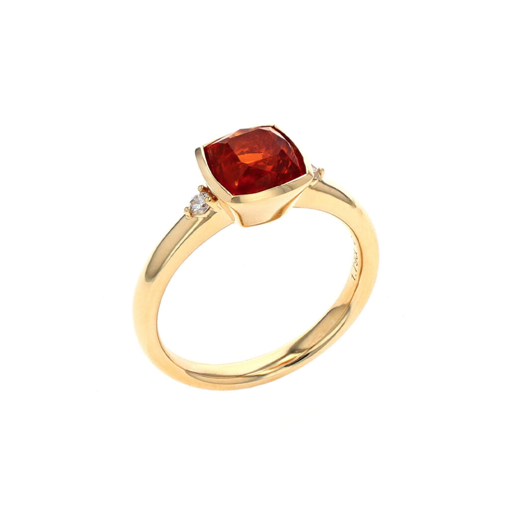 14K Yellow Gold Cushion Citrine And Diamond Ring Josephs Jewelers 14k-yellow-gold-cushion-citrine-and-diamond-ring-josephs-jewelers