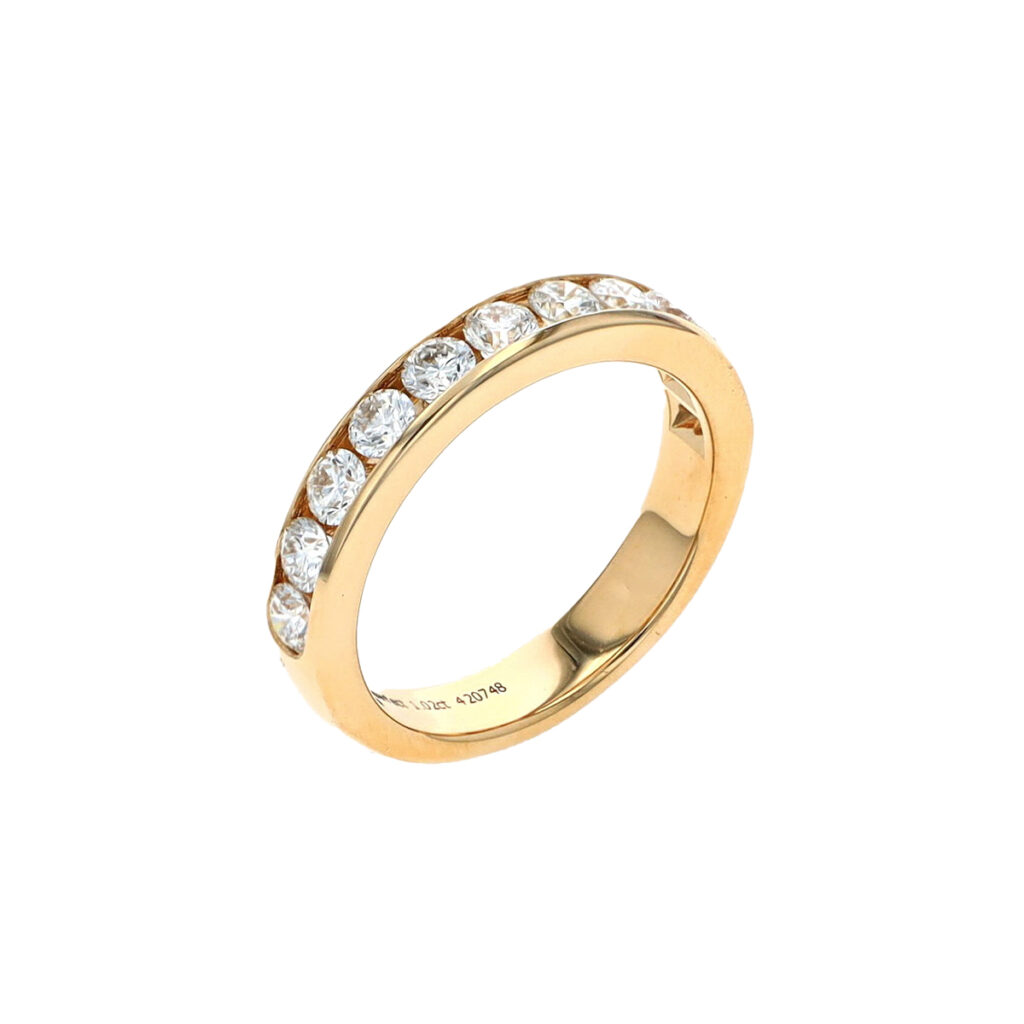 14K Yellow Gold 1.00 Carat Diamond Wedding Band - Josephs Jewelers