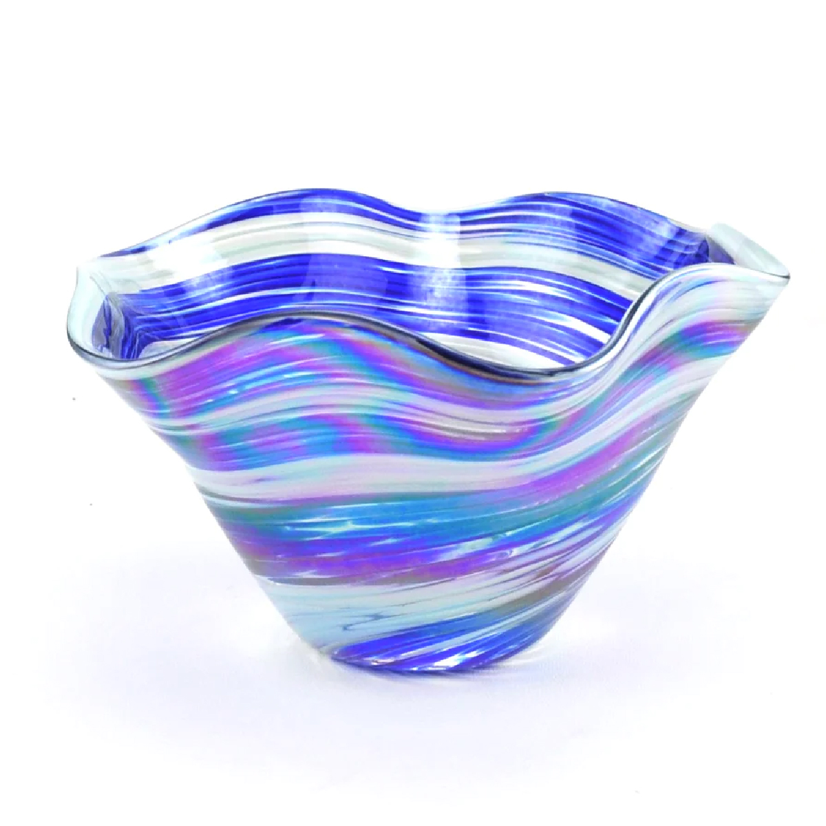 Glass Eye Studio - Violet Twist Mini Wave Bowl