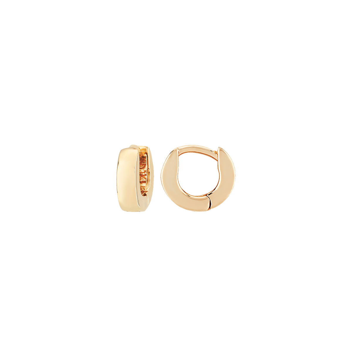 14K Yellow Gold Extra Small 3 mm Hoop Earrings