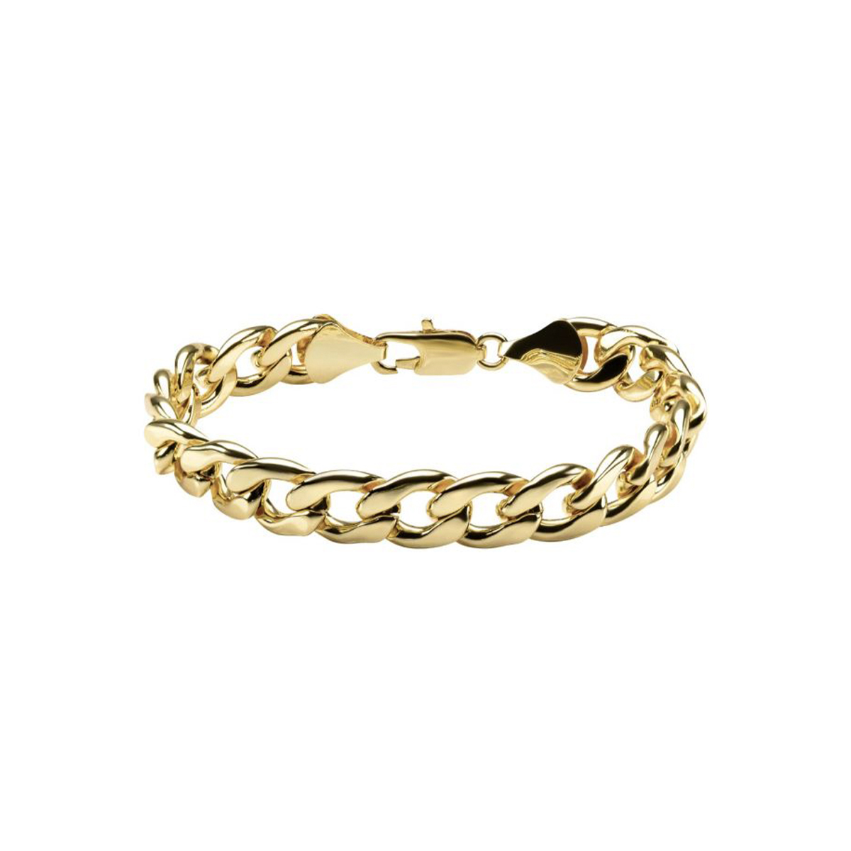 Gold Plated Stainless Steel Curb Link Bracelet