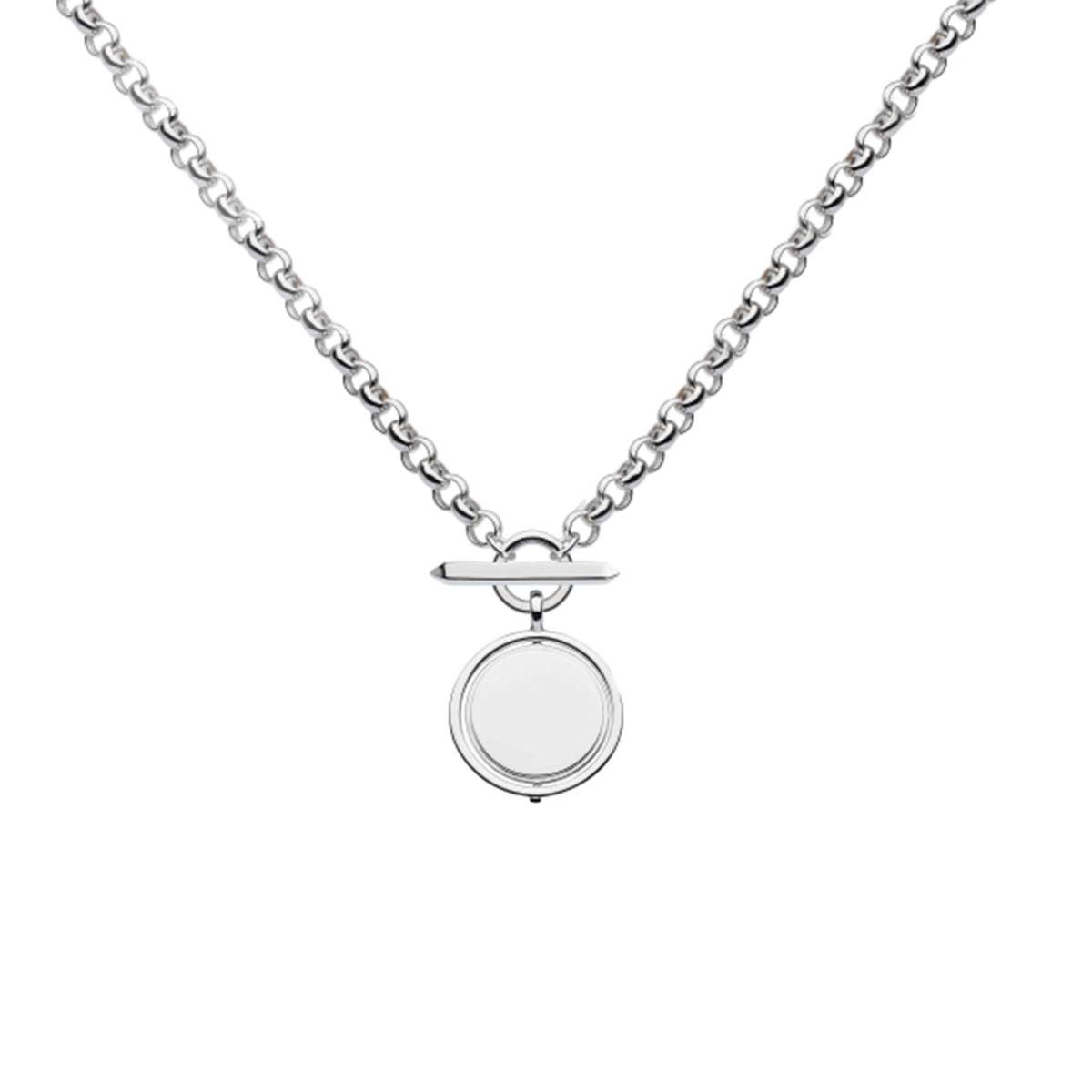 Sterling Silver Eclipse Spinner Necklace