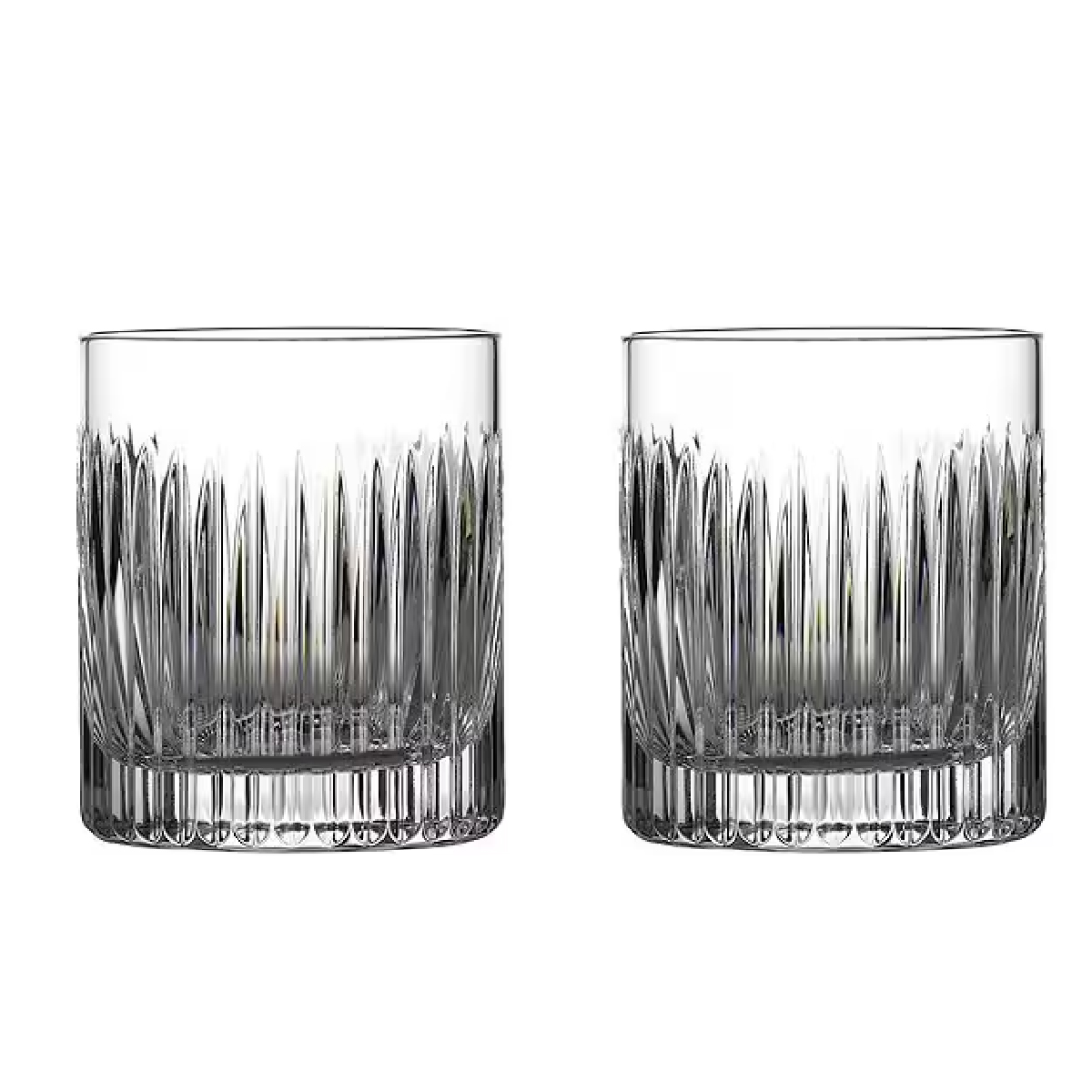 Crystal Aras Double Old-fashion Glasses, Set of 2