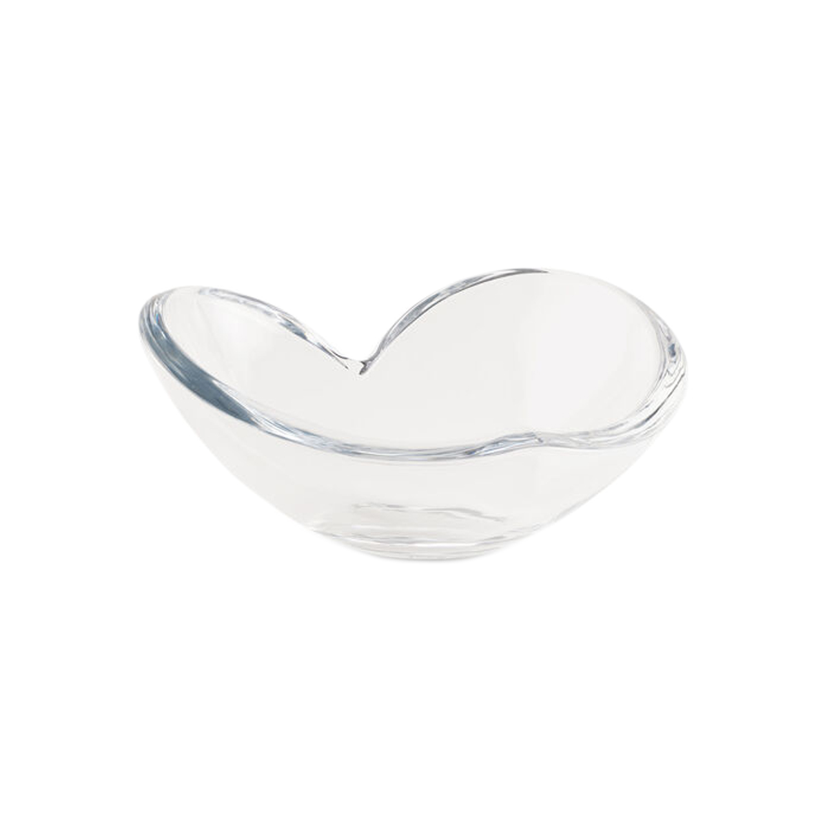 Nambe - Large Glass Heart Bowl 8.5"