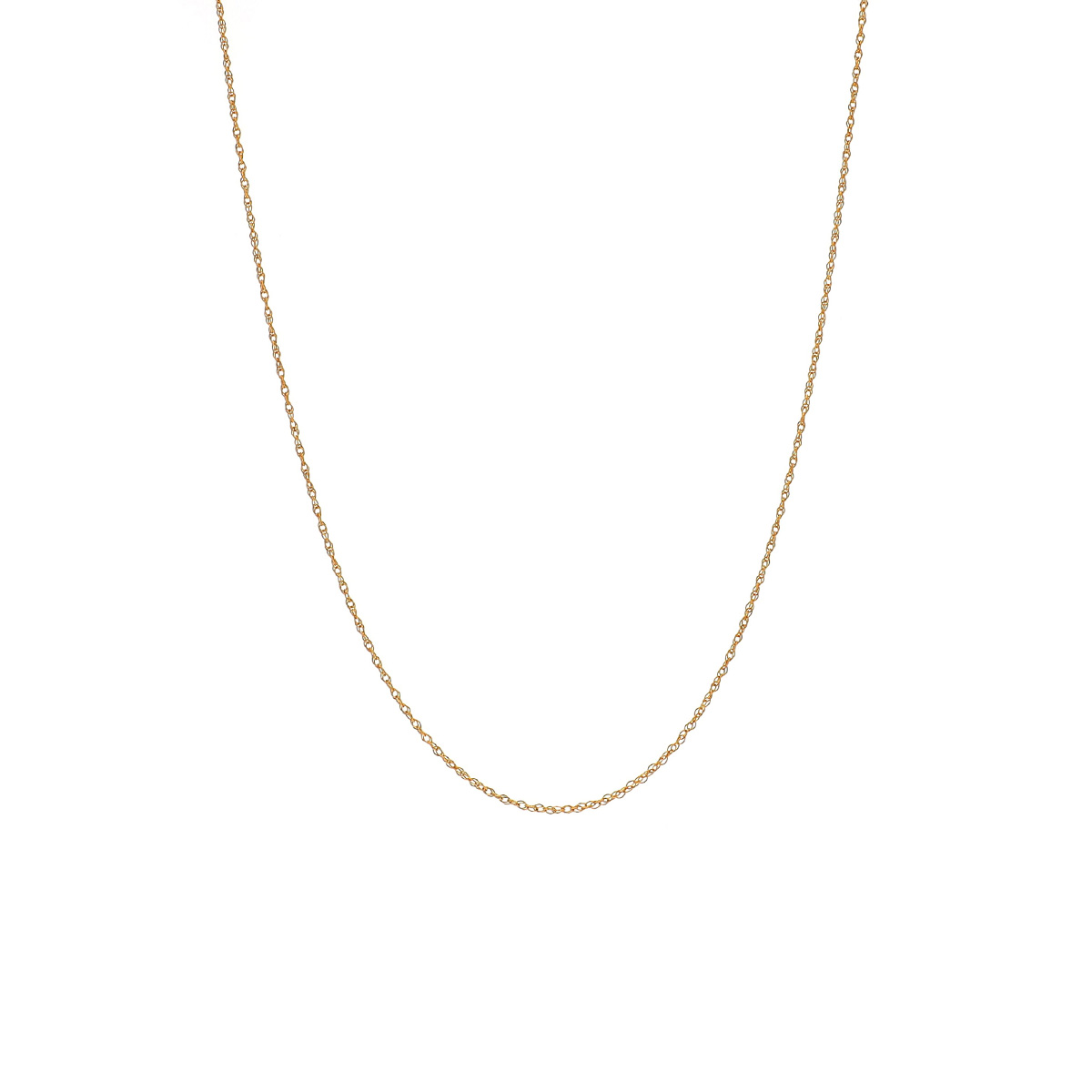 Estate 14K Yellow Twisted Rope Chain
