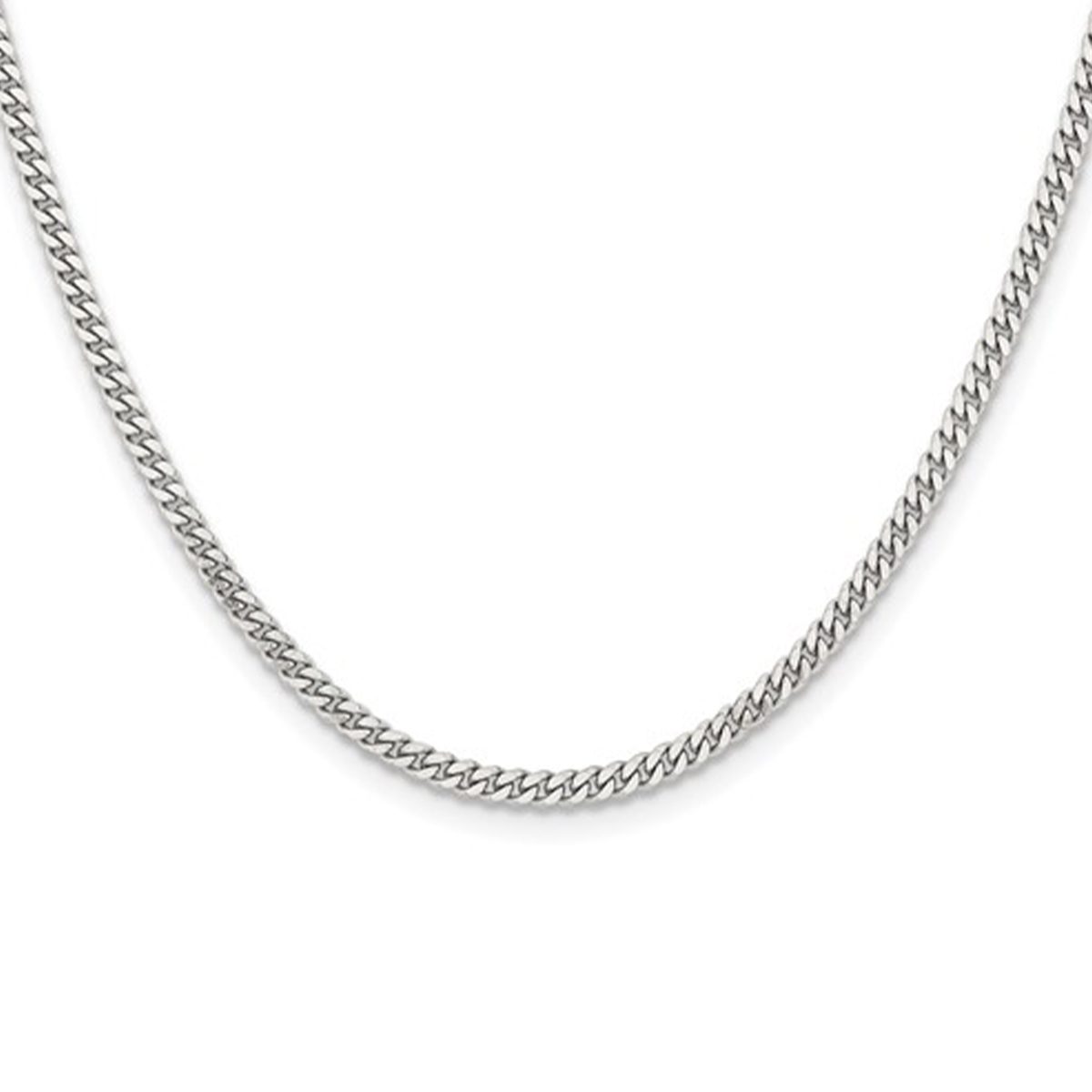 Stainless Steel 24-Inch 3 mm Flat Curb Chain