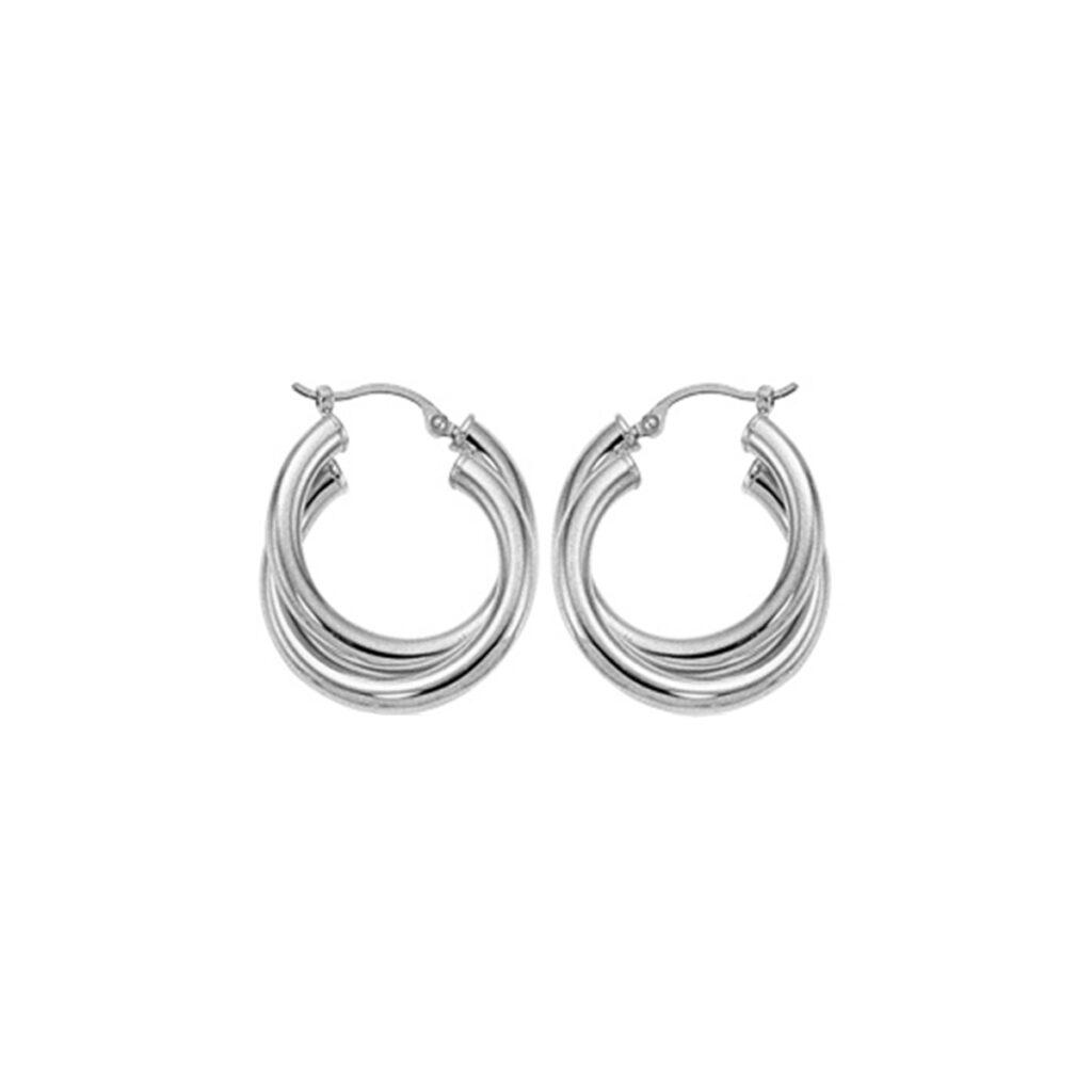 Sterling Silver Medium Double Tube Hoop Earrings Josephs Jewelers sterling-silver-medium-double-tube-hoop-earrings-josephs-jewelers