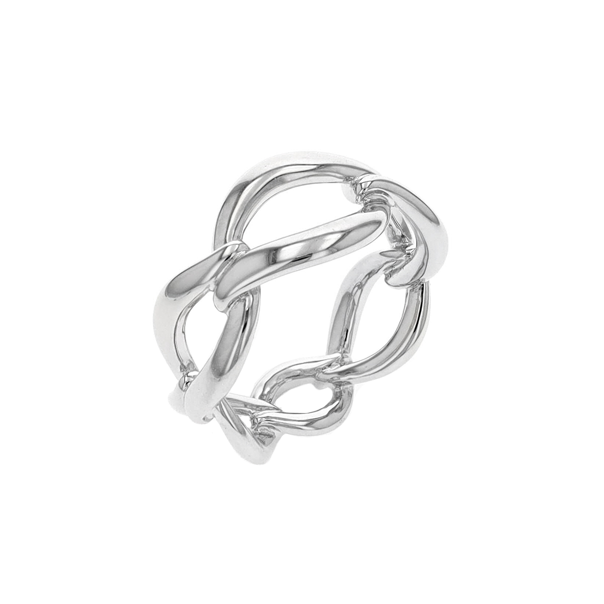 Sterling Silver Entwine Link Ring