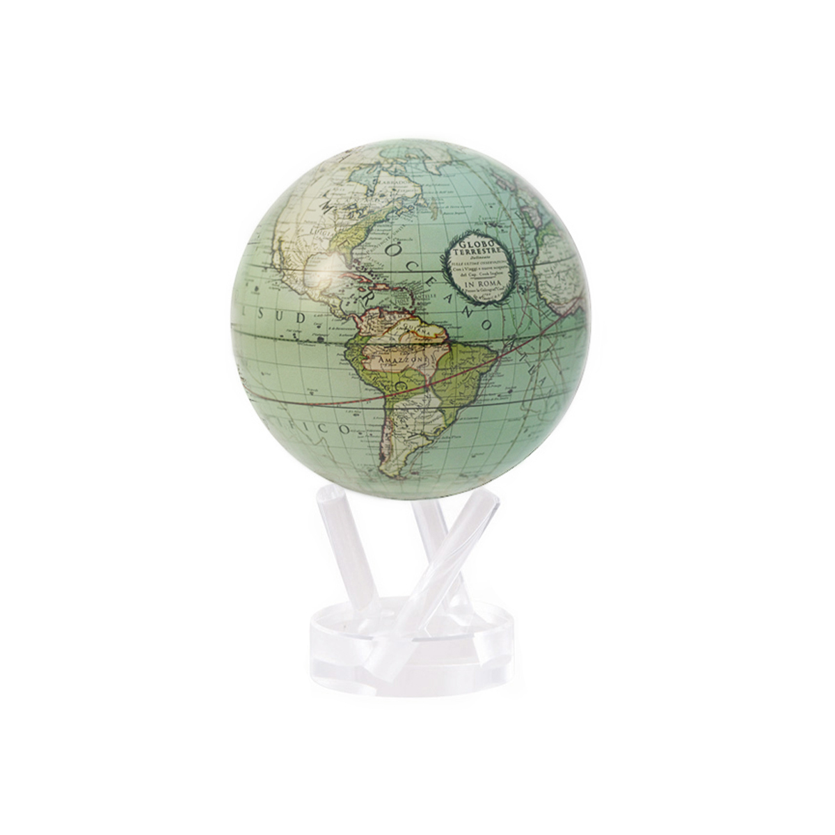 MOVA - Antique Terrestrial Green Globe 4.5"