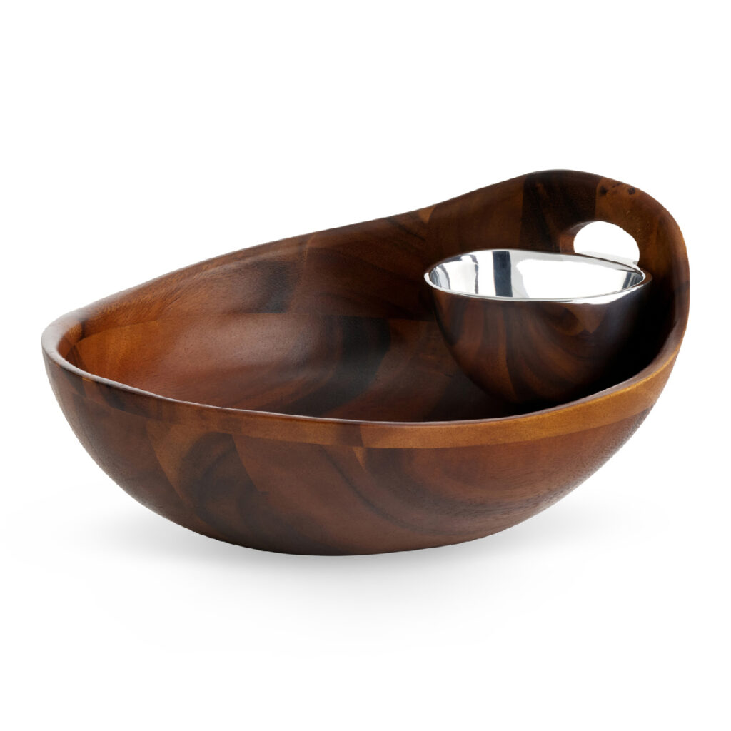 Nambe – Portables Chip & Dip Bowl