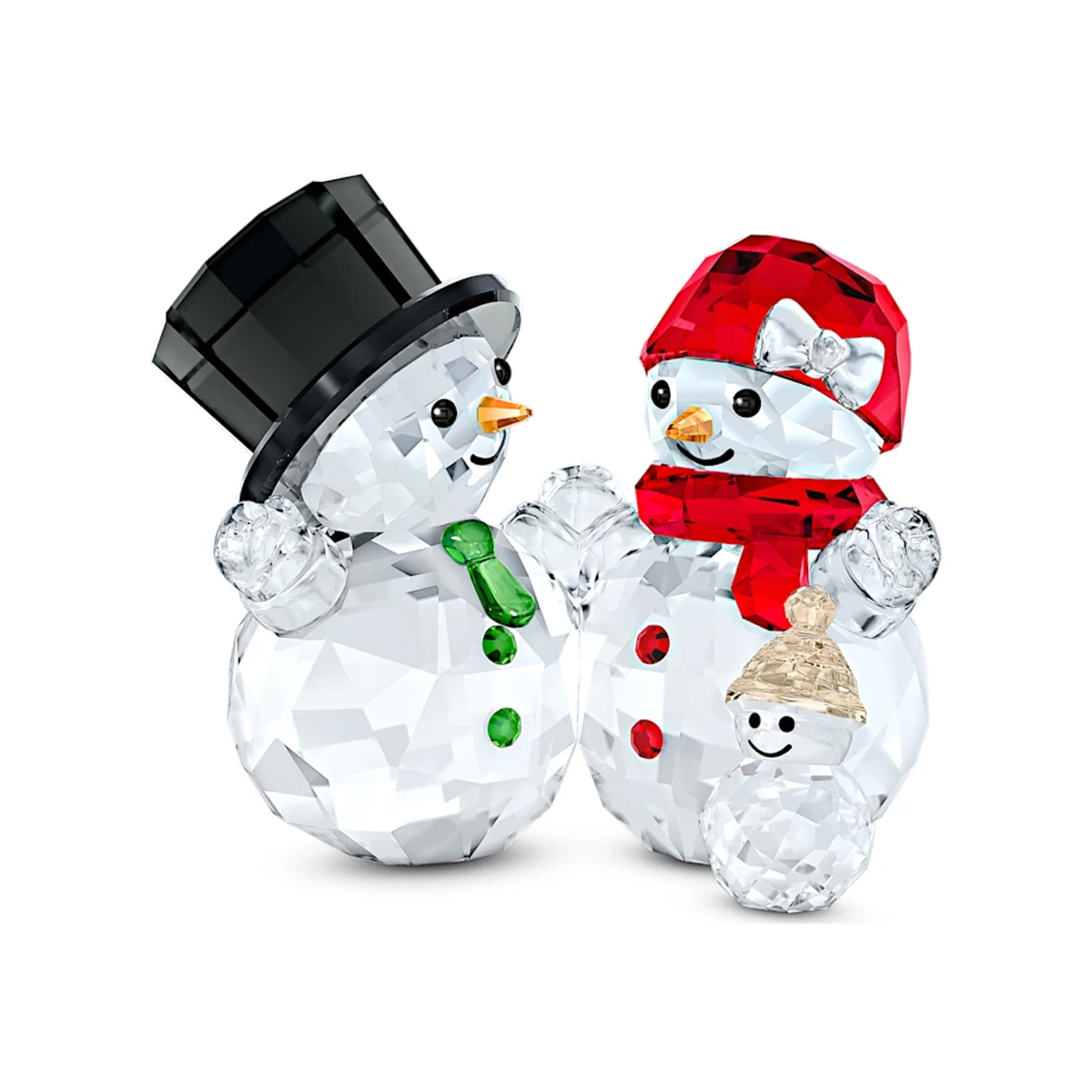 Swarovski - Joyful Snowman Family Figurine